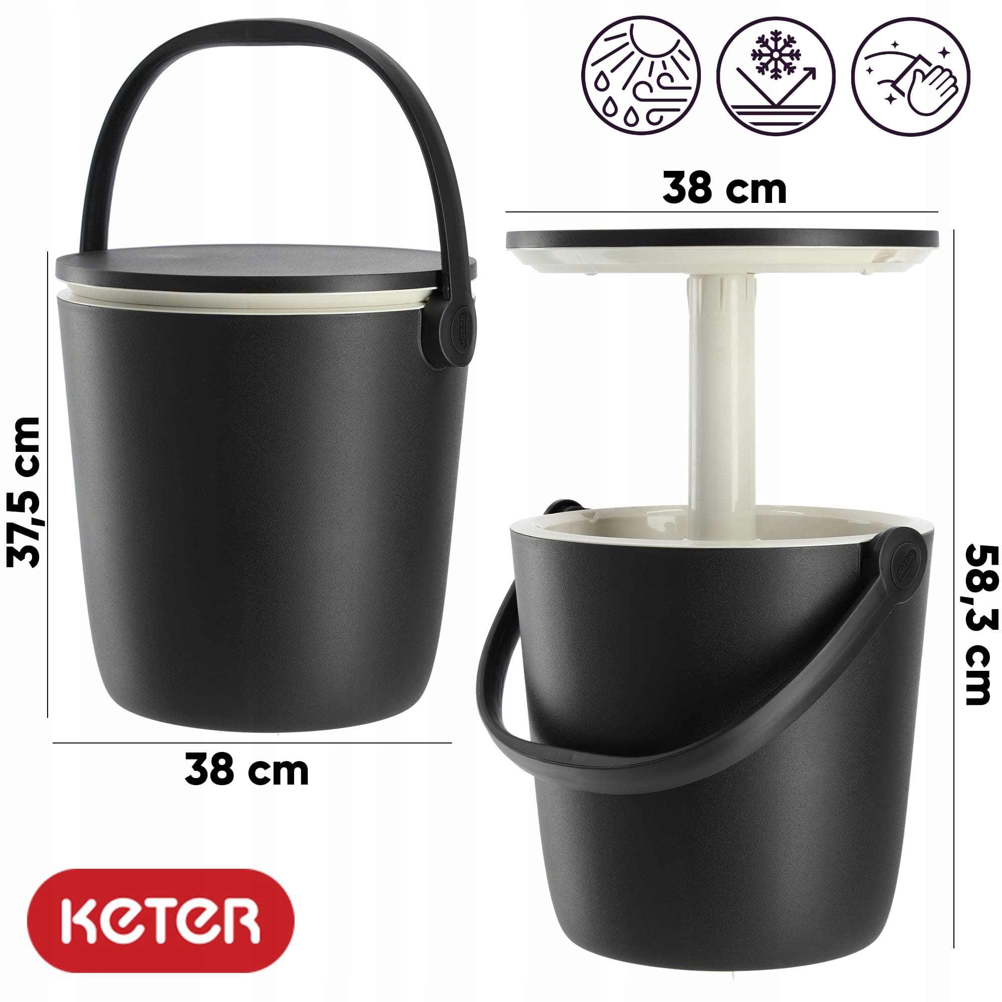 KETER GO BAR LODÓWKA MINI PRZENOŚNY GRAFITOWY Producent Keter