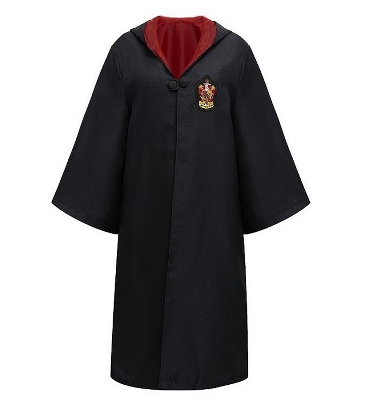 STRÓJ PRZEBRANIE HARRY POTTER GRYFFINDOR PELERYNA CZARODZIEJA TOGA S/M Rozmiar S/M