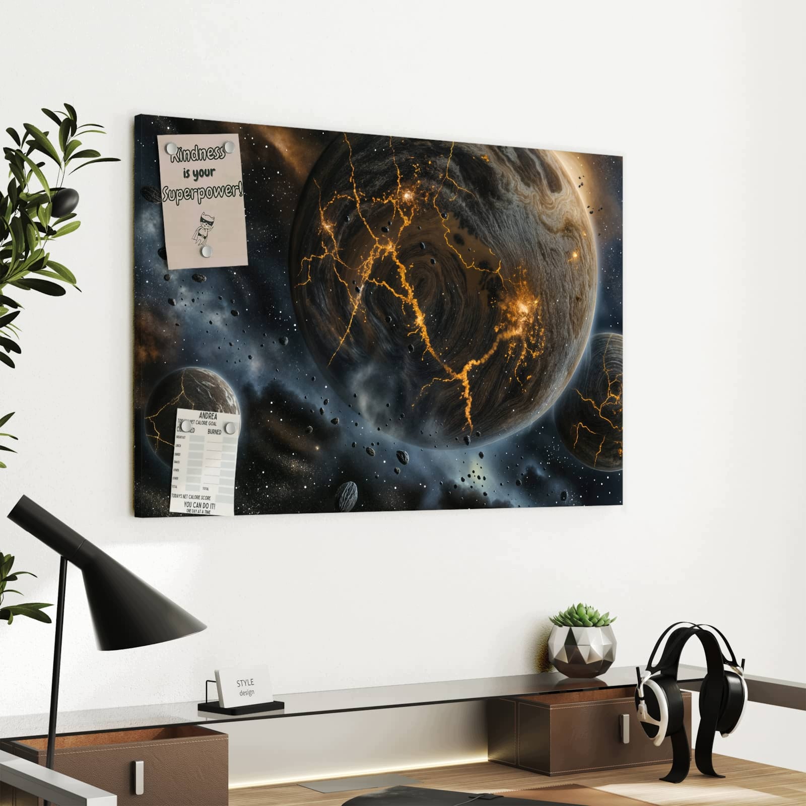 Magnetická tabule Tři Světy 60 × 40 cm