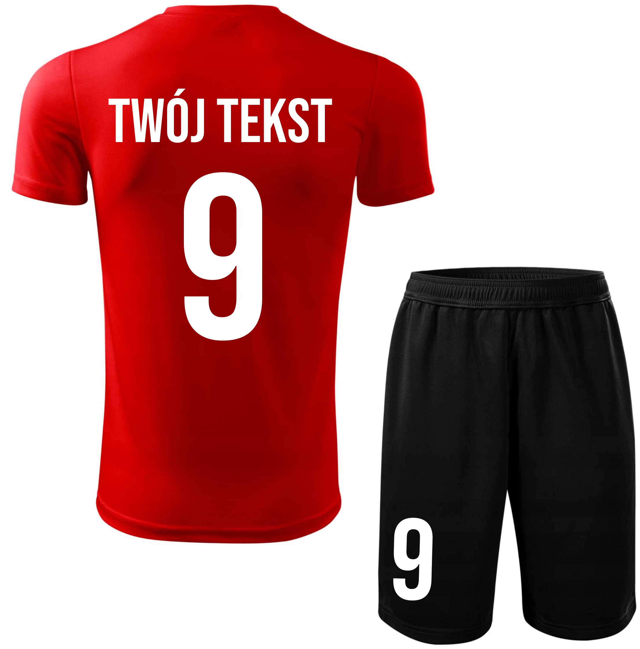 Strój piłkarski Z Własnym Imieniem i Numerem komplet sportowy Na Wf 134