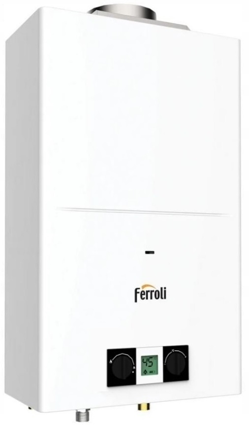 Ferroli Pegaso Eco 11 Ng Piecyk Przepływowy Gazowy Podgrzewacz Wody GZ50
