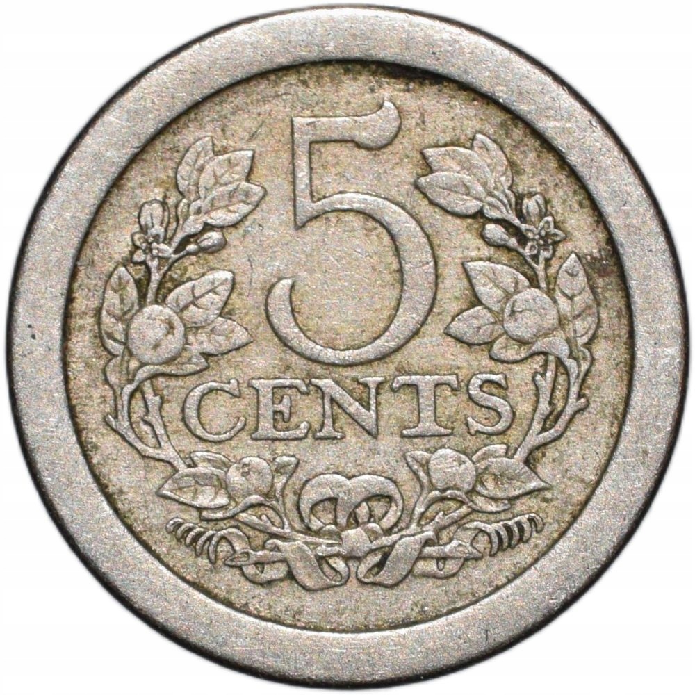 Holandia 5 centów 1907
