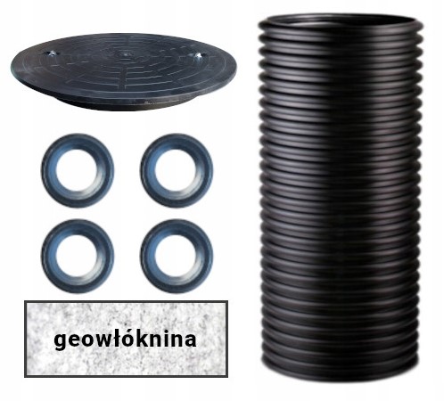Sada Drenážní studna 315 0,5m 4 Těsnění Geo