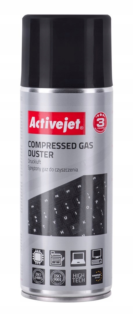 Activejet AOC-200 Sprężone powietrze (400 ml) Niezbędny w każdym biurze