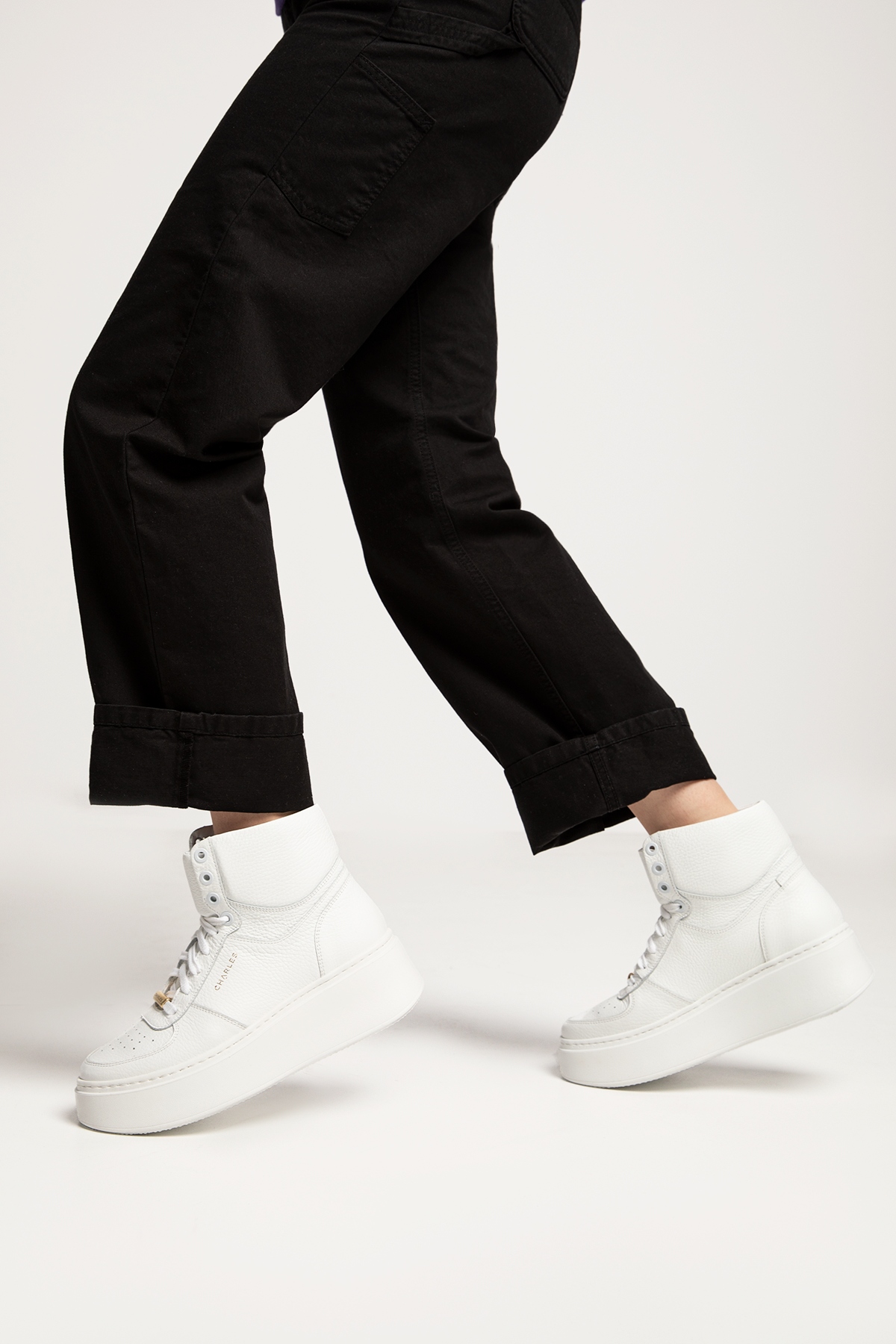 Dámské Tenisky Charles Footwear Zana Sneaker High White 40