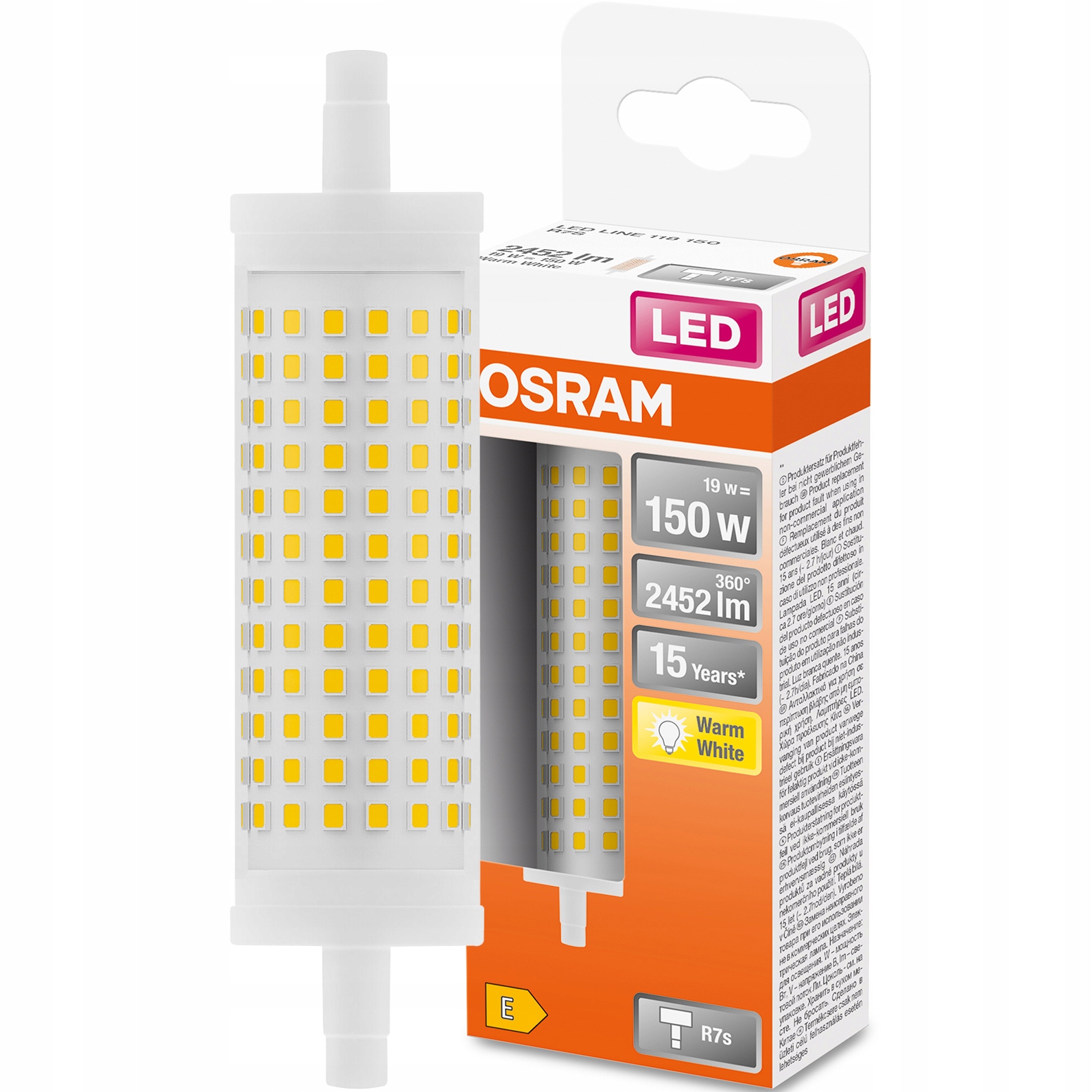 

Żarówka Led R7s Żarnik 118mm 19W 150W 2700K Osram
