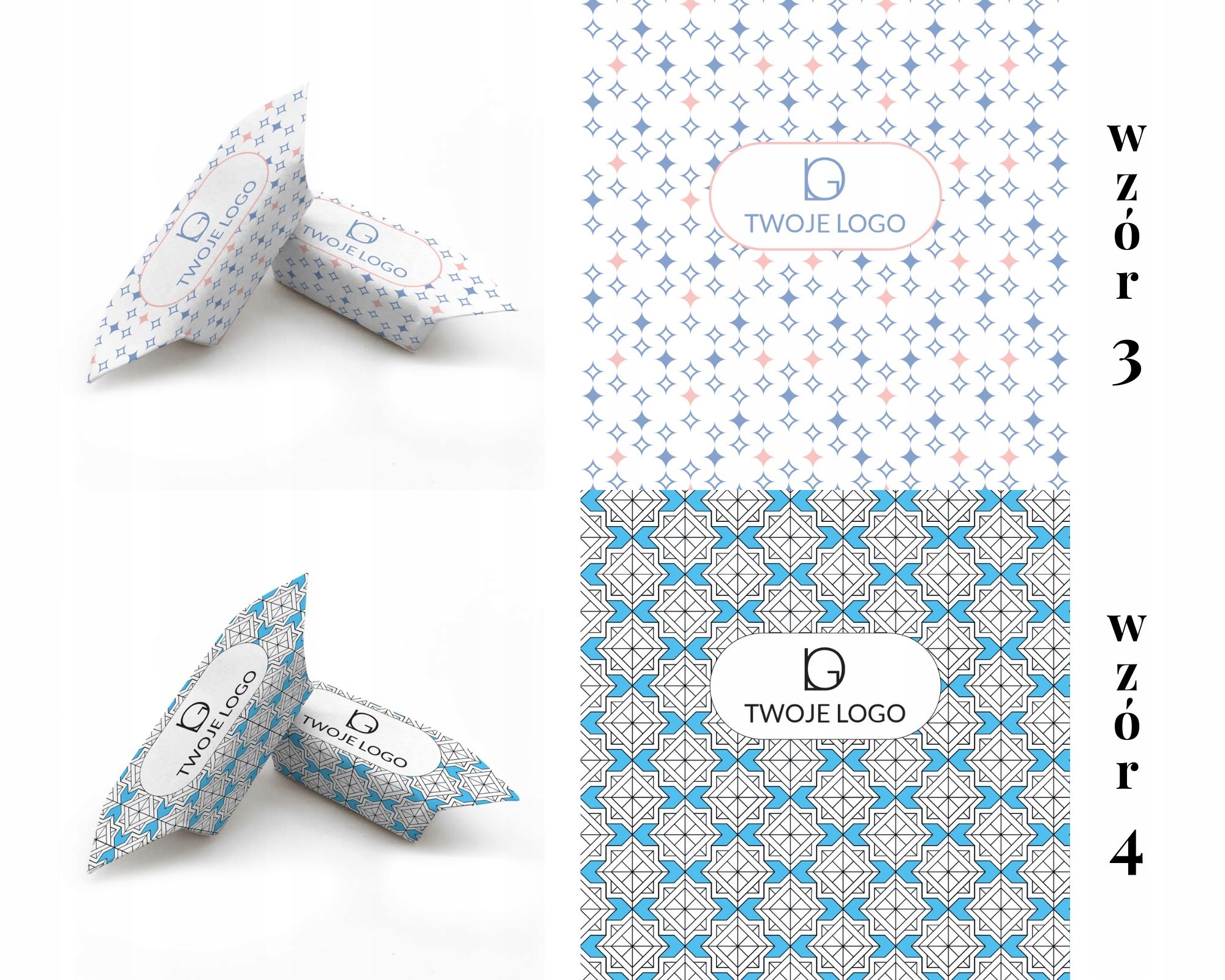 KRÓWKI z LOGO firmowe reklamowe napis wzór Marka inny