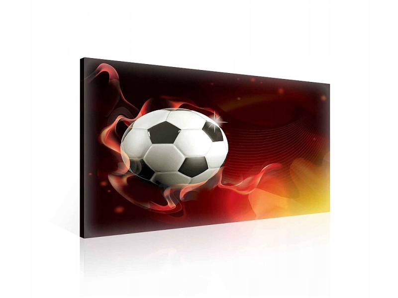 Obraz 80x60 Sport fotbal energie dynamika rychlost vášeň oheň pohyb