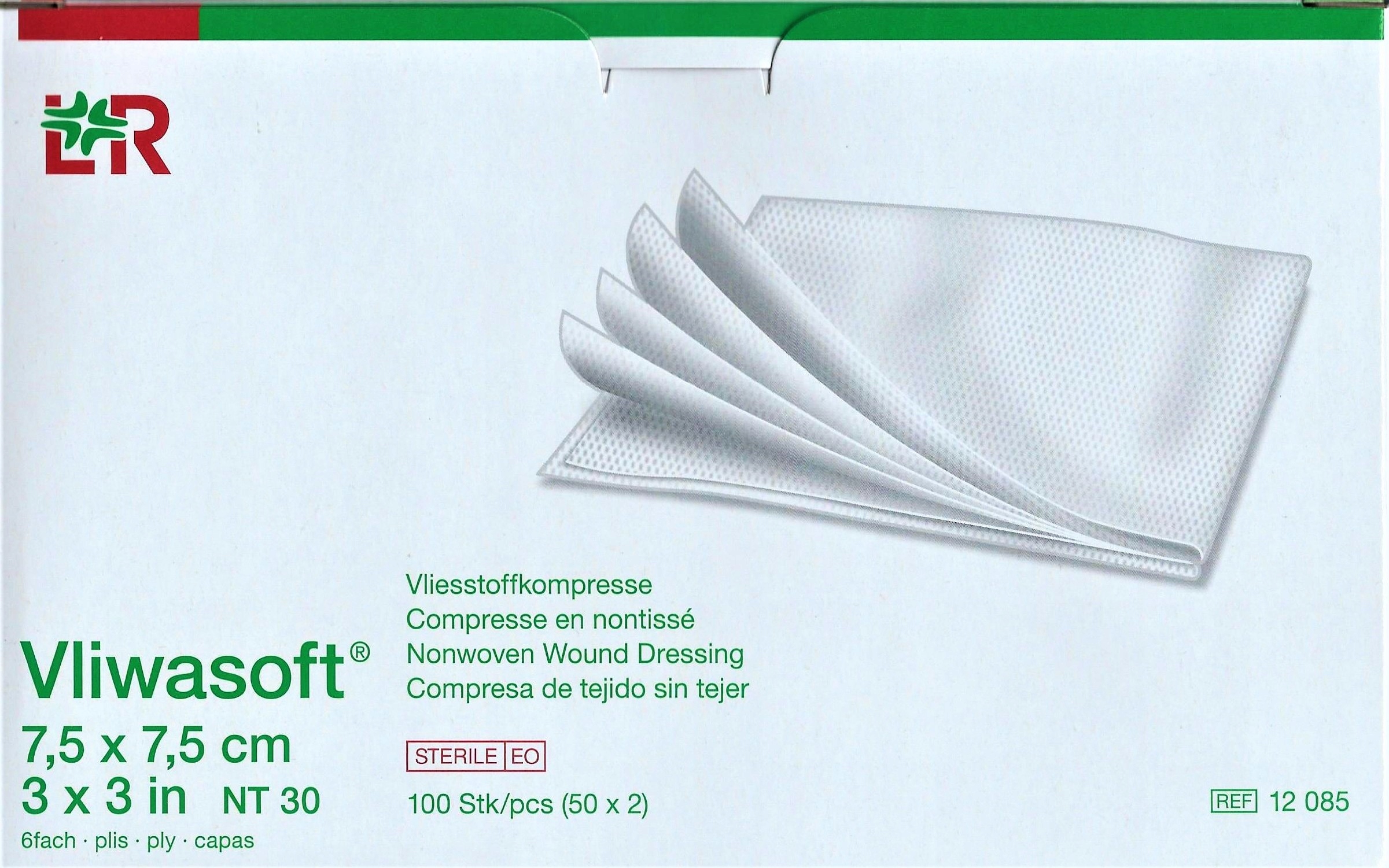 

L&r Vliwasoft 7,5x 7,5cm, 50x2szt. jałowe 6w