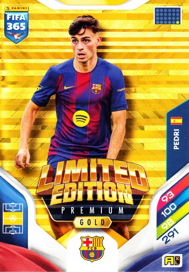 Panini Fifa 365 2026 Limited Edition Premium Gold Pedri