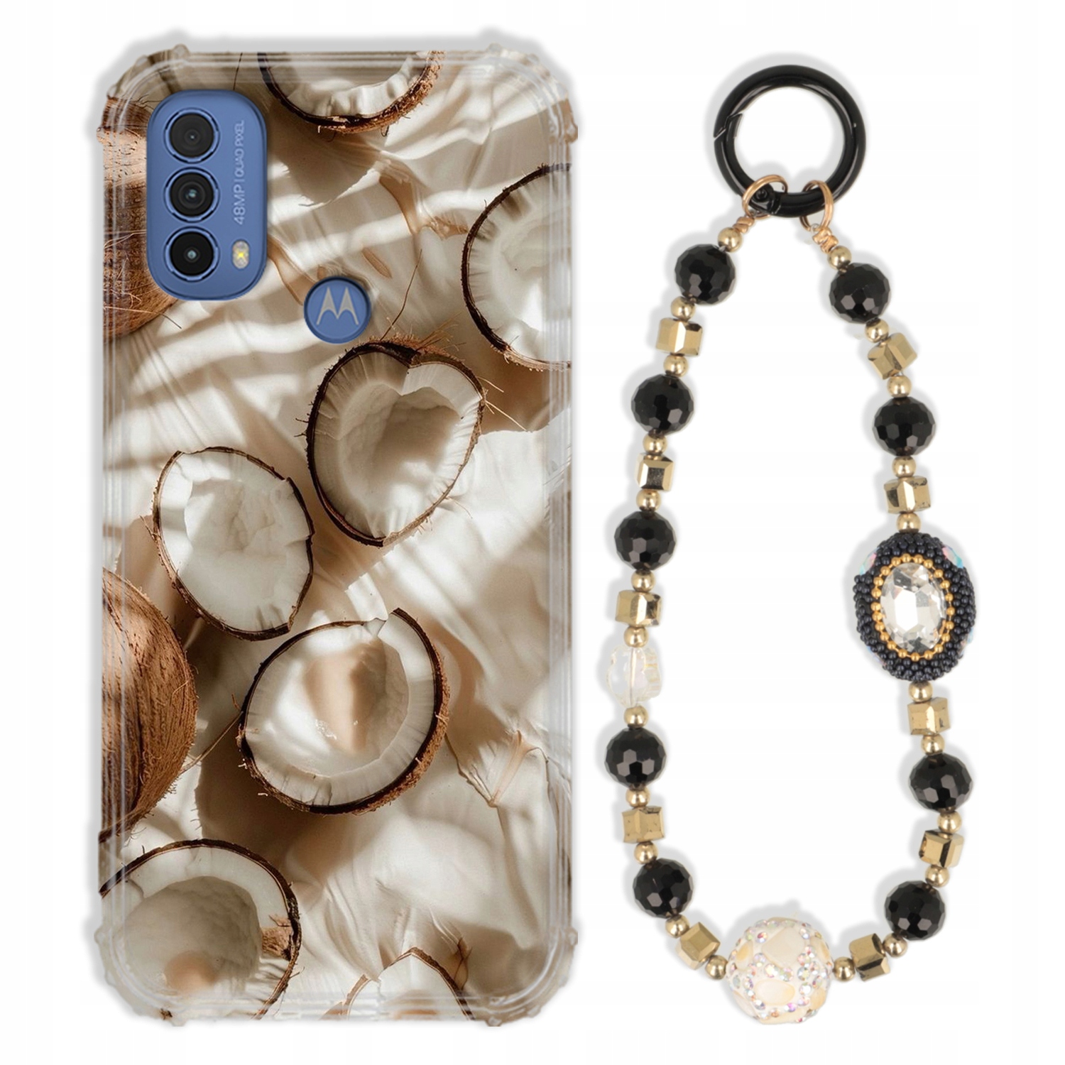 Pouzdro Pro Motorola E20 Case Antishock Zirkony Černo Zlaté|odolné|pevné