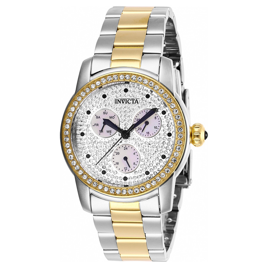 Zegarek Damski Invicta 28467 Cyrkonie srebrny