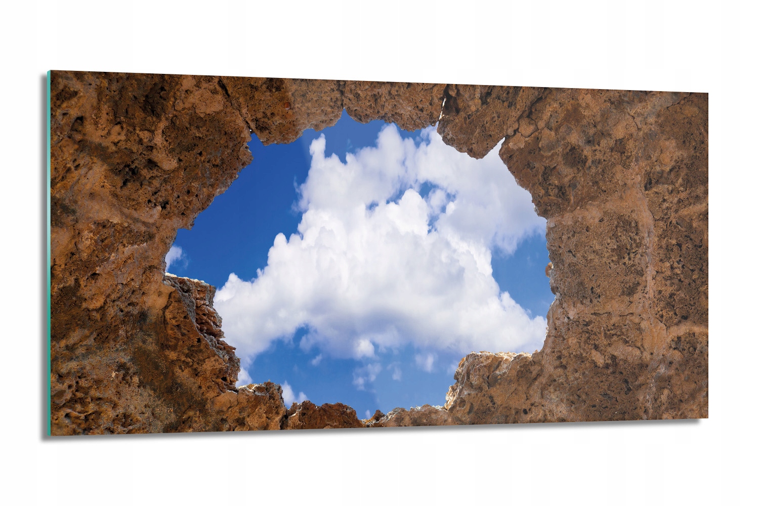 Kuchynský panel Skala obloha jaskyňa 100x50 s fotografiou