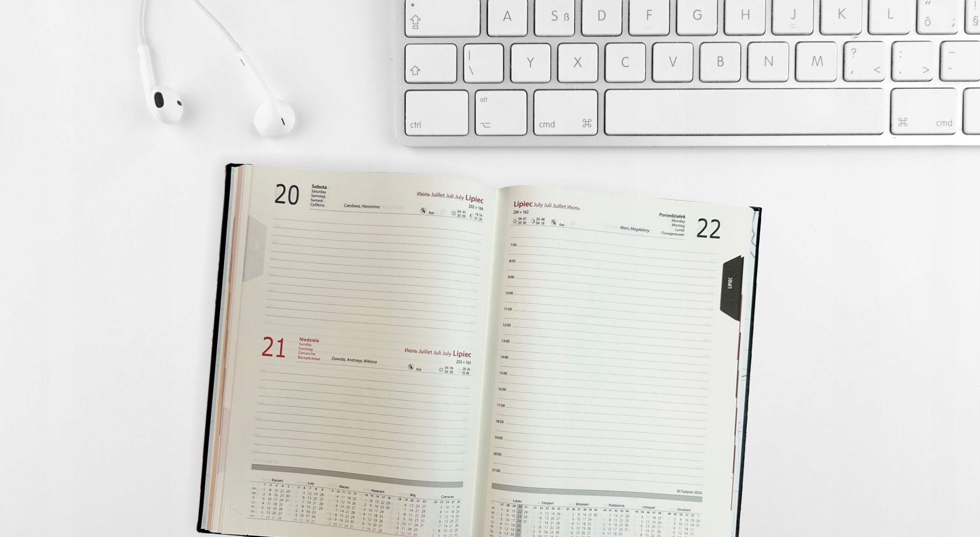 KALENDARZ DZIENNY A4 TERMINARZ 2025 KSIĄŻKOWY NOTES PLANER SZARY TWOJE LOGO EAN (GTIN) 5905274231707