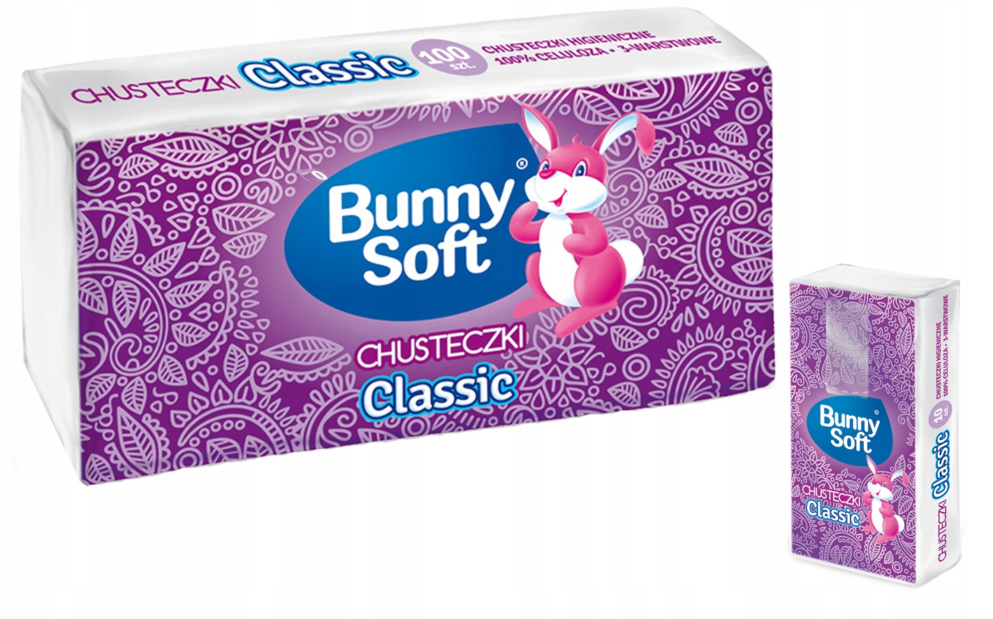 

Bunny Soft Husteczki Higieniczne 10 x 10 100 Szt.