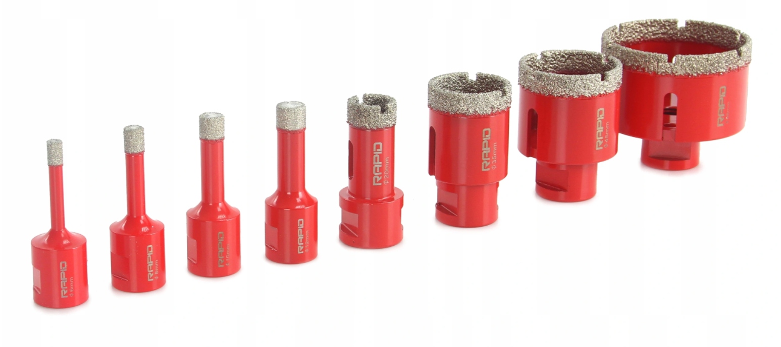 OTWORNICE DIAMENTOWE wiertło RAPID płytek M14 Średnica 10 mm