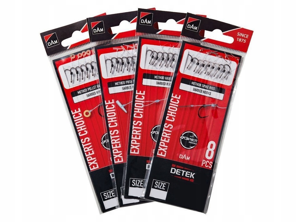 Dam Detek Method Spike Rigs Nr12 0,22mm/3,2kg/10cm 8szt/op