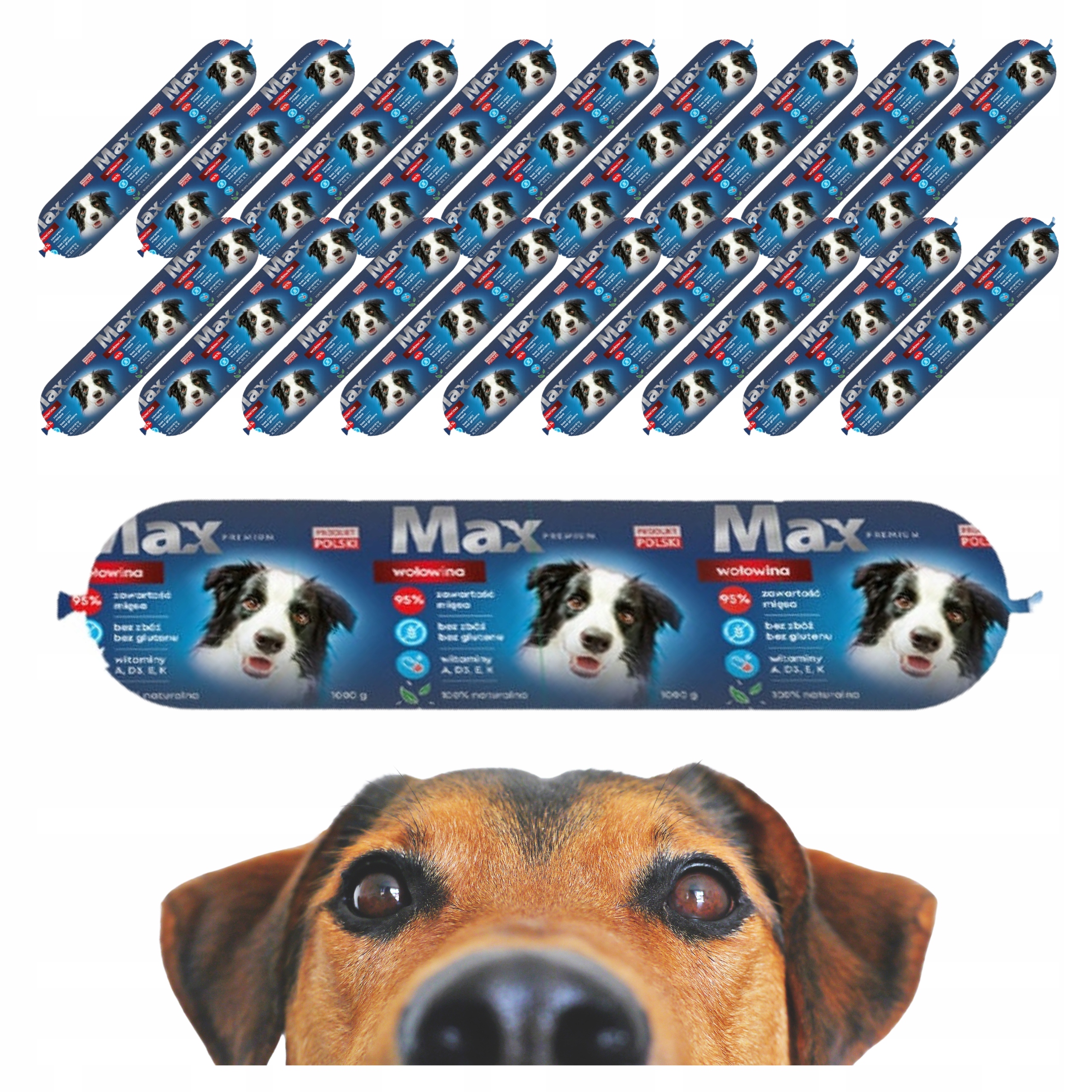 Levně 19x1kg Max Krmivo pro psy s hovězím masem a Bonus