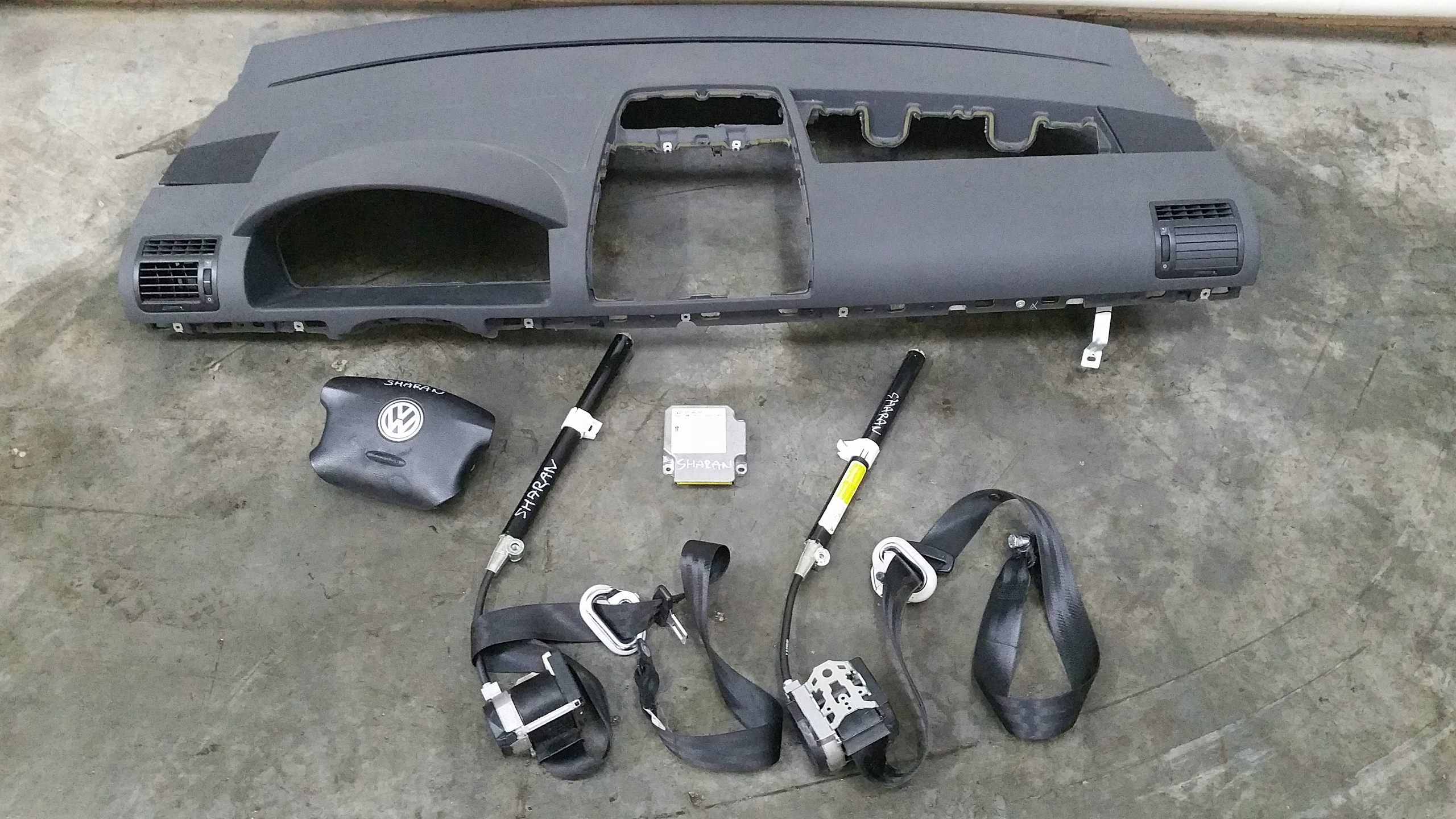 console adjusters airbags sensor VW Sharan LIFT