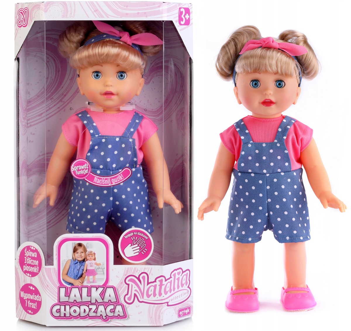 Natalia Lalka chodząca 33cm chodzi mówi śpiewa-Zdjęcie-0