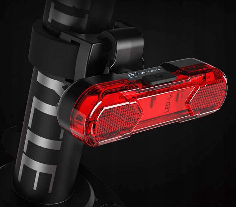 Lampka rowerowa tylna LED USB 60h 50lm Źródło światła dioda LED