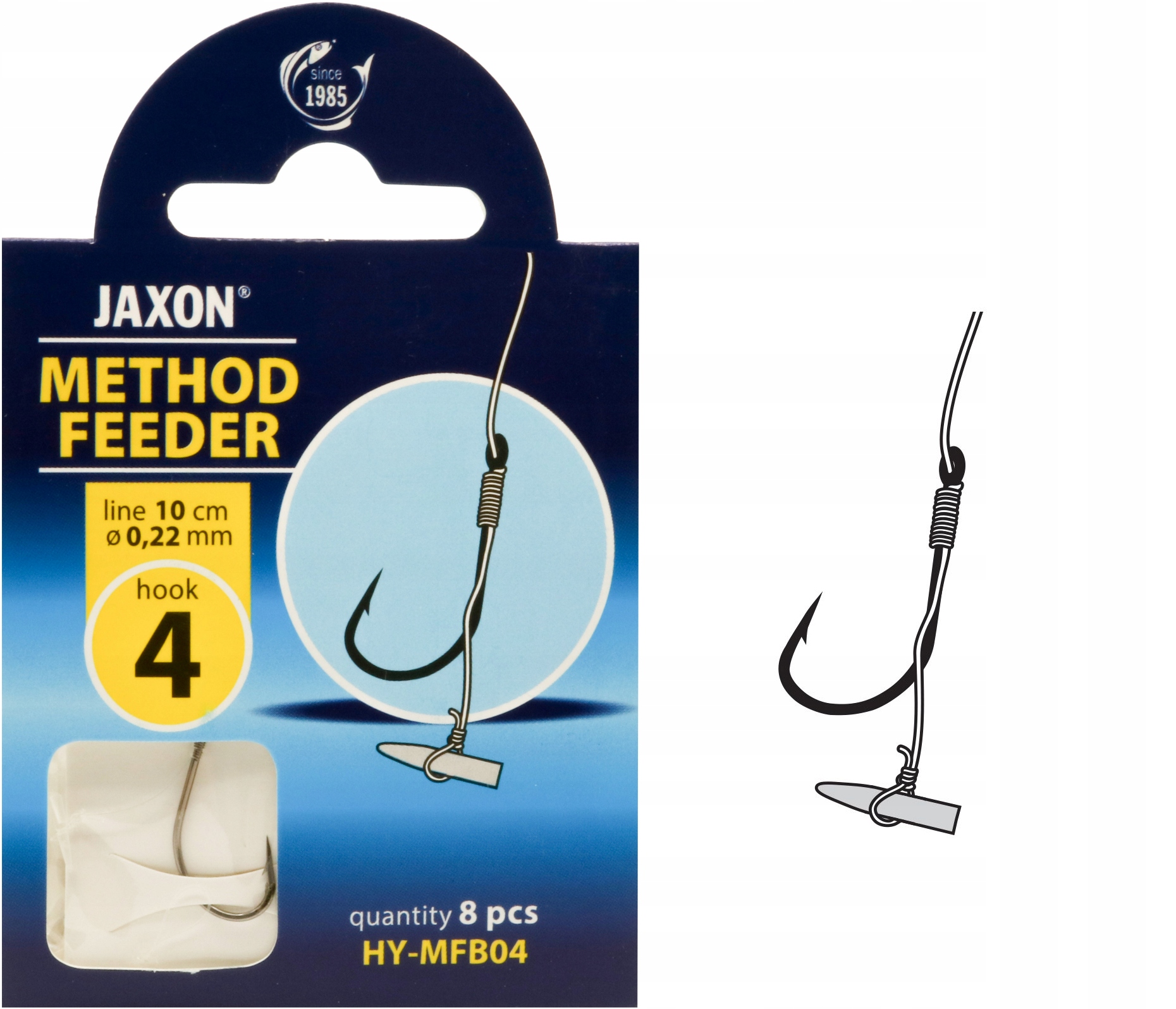 

Haczyki Method Feeder Jaxon 8szt przypon stoper 4