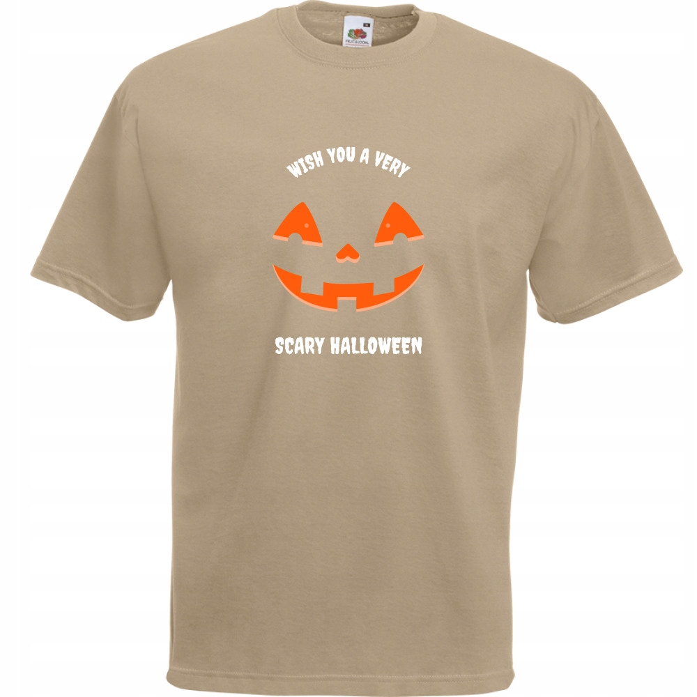 

Koszulka scary halloween dynia S khaki