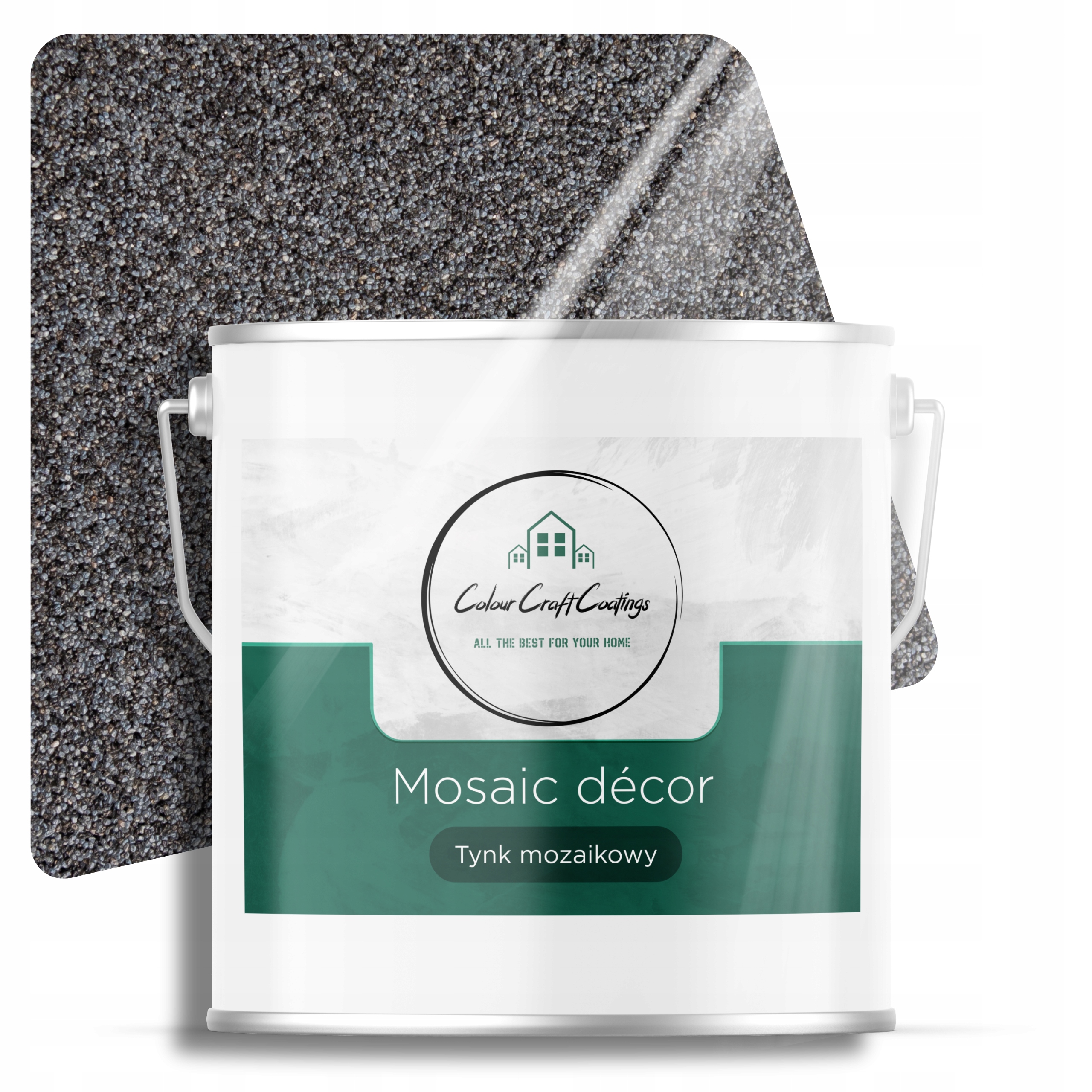 Mozaiková Omítka Mozaika Pryskyřičná Dekorativní Šedá Tmavě Grafitová M42 7Kg