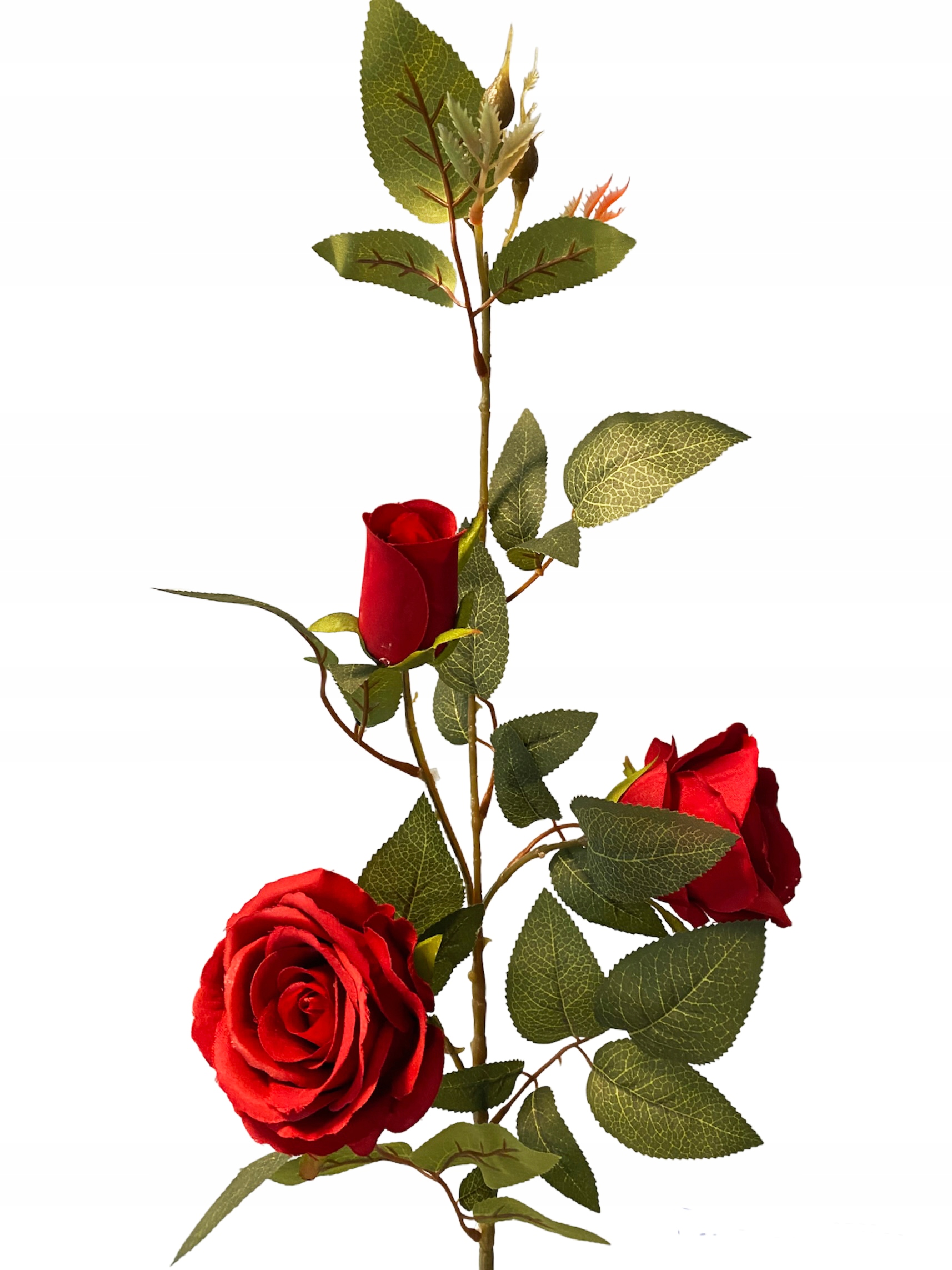 

Gałązka Róża Czerwona Sztuczne Kwiaty 94 CM