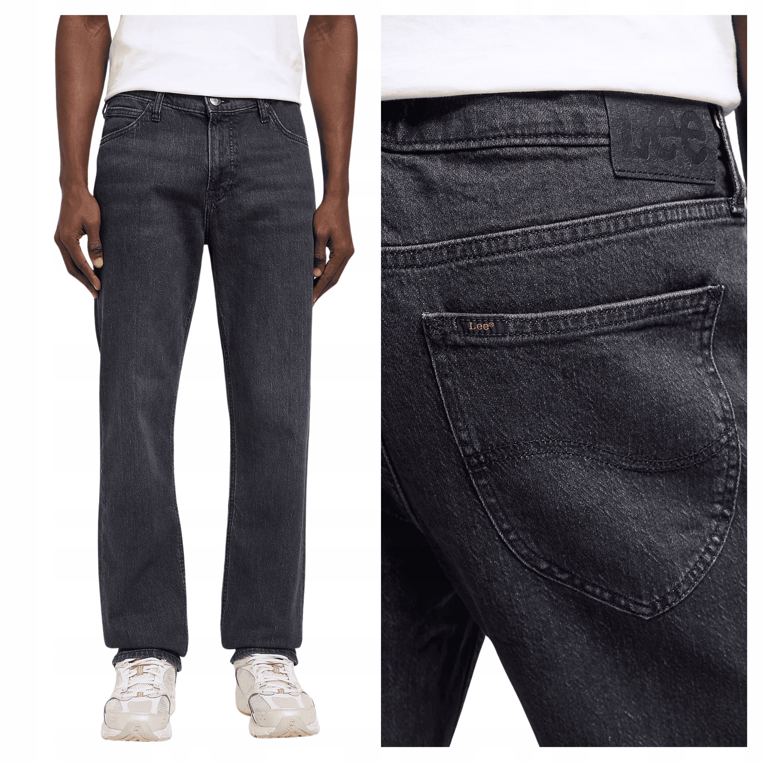 Pánské džínové kalhoty Lee West Straight Fit Volné modré W31 L32