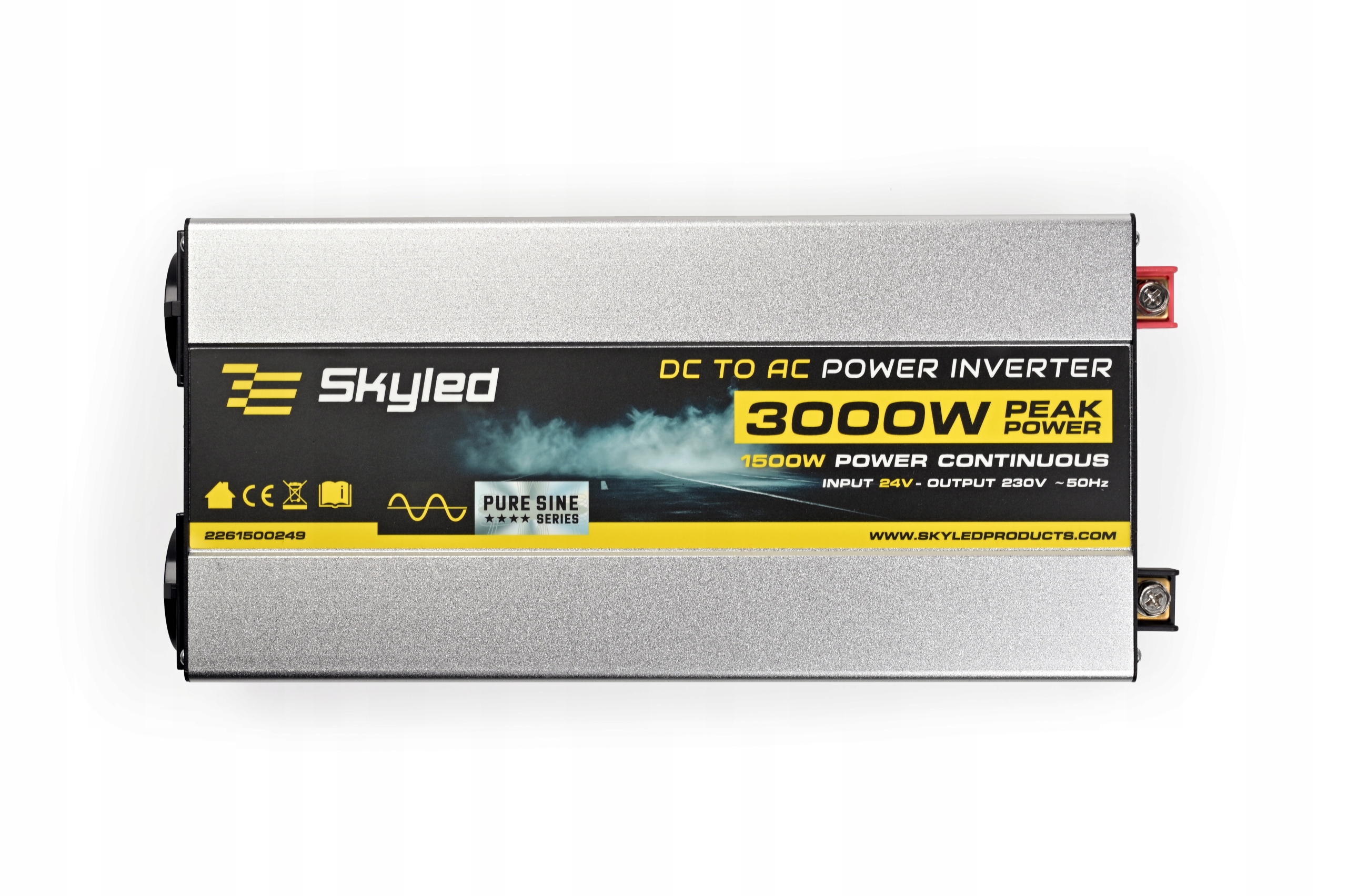 Przetwornica Inwerter 24V 230V Czysta Sinusoida 1500W 3000W Usb Pilot