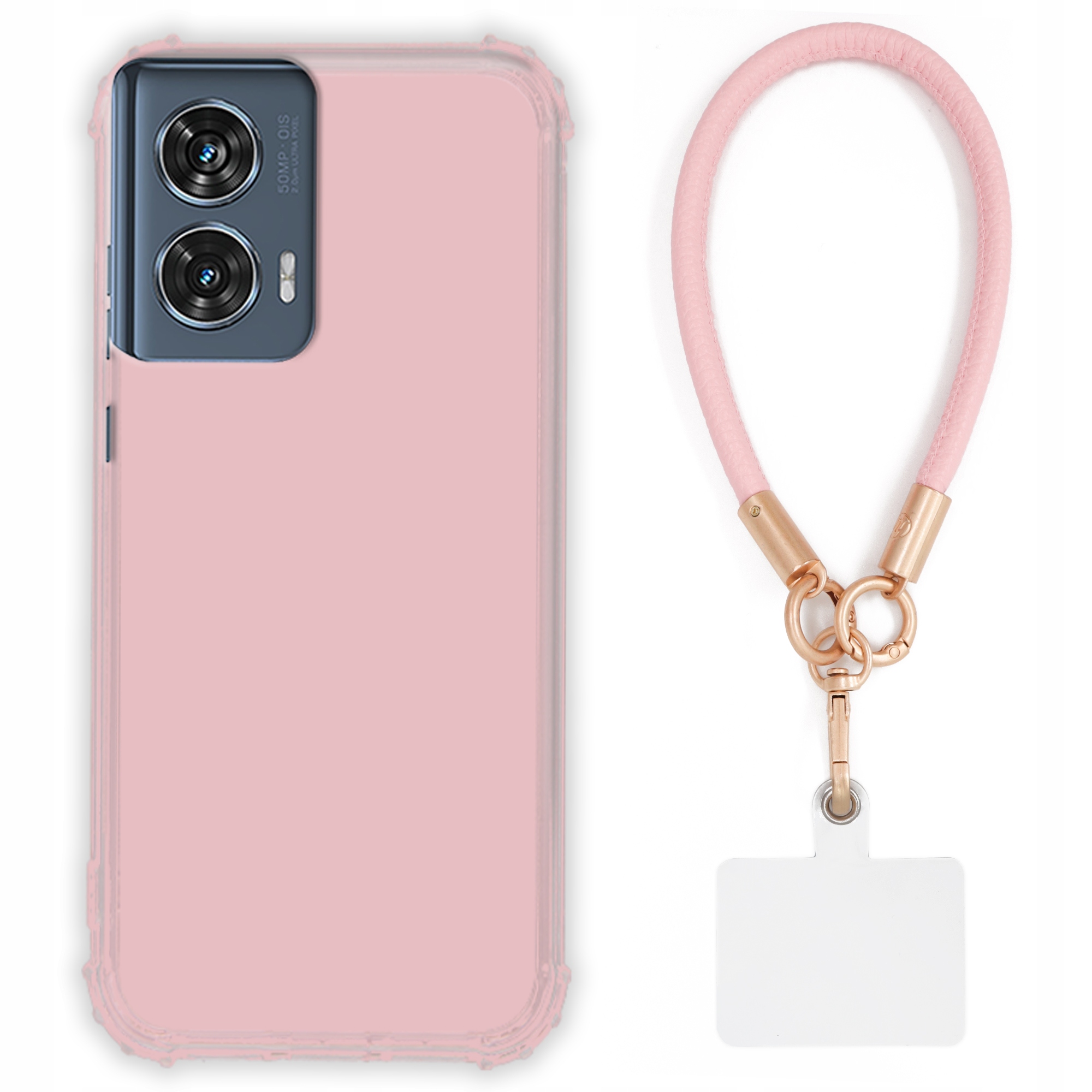 Etui Pre Motorola Edge 50 Fusion Case Antishock Pinky Ružové vodítko Sada