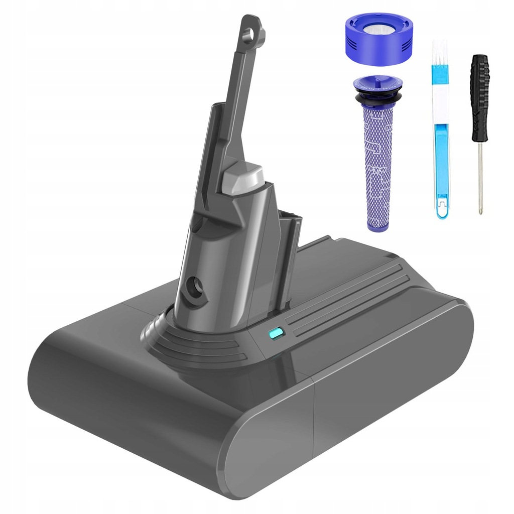 Akumulátor Li-ion 4600 mAh 21,6 V Asuncell Dyson V7 filtry