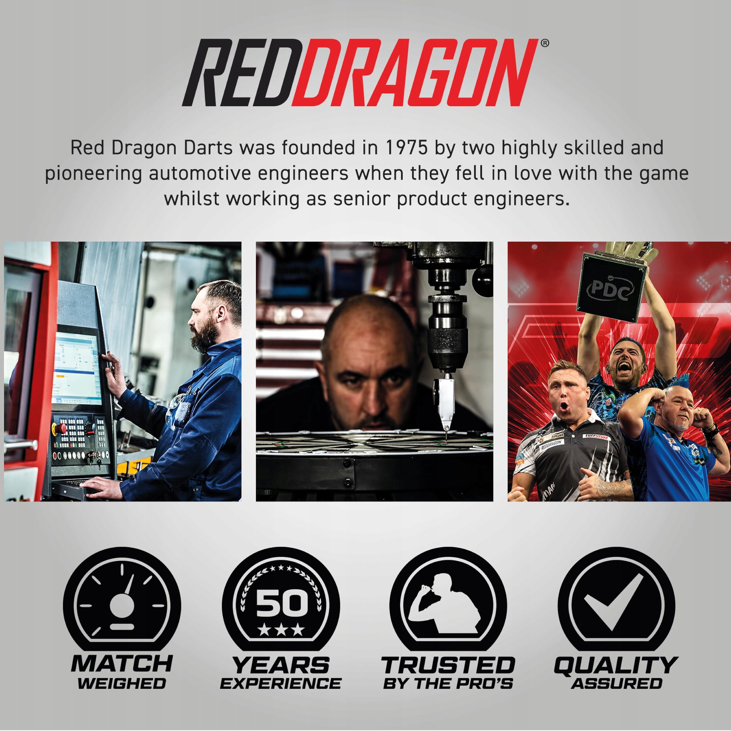 RED DRAGON Rzutki Gerwyn Price Iceman Brass 22g Zestaw Profesjonalny — miniatura 6