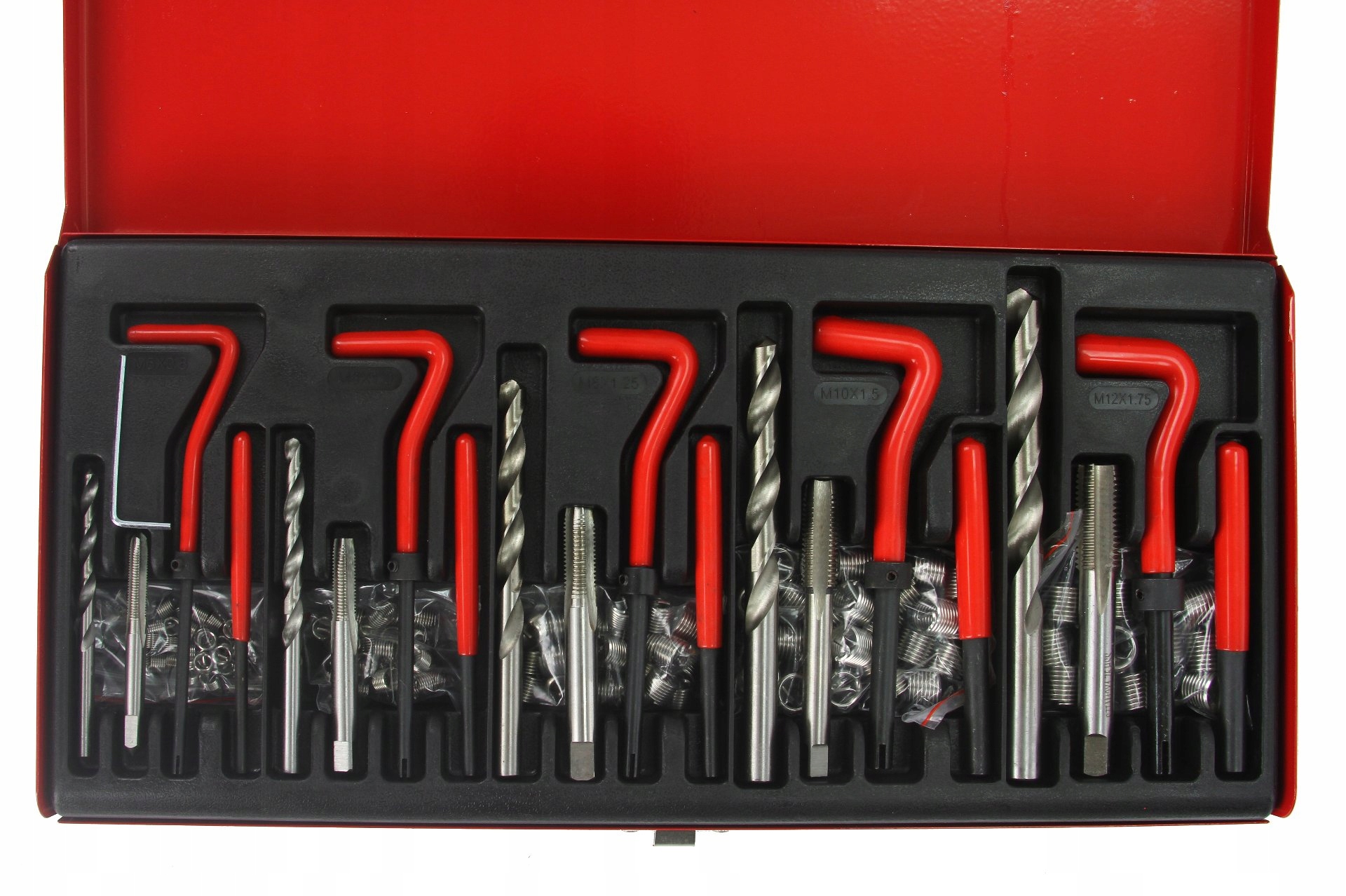 ZESTAW DO NAPRAWY GWINTÓW HELICOIL M5-M12 / 131 ELEMENTÓW