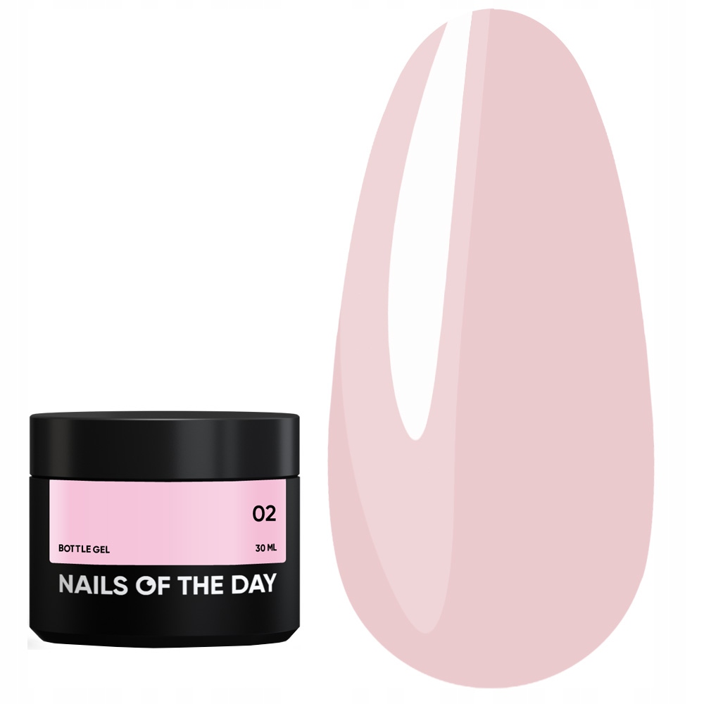 Stavební gel na nehty Nailsoftheday Bottle Gel 02 růžový 30 ml