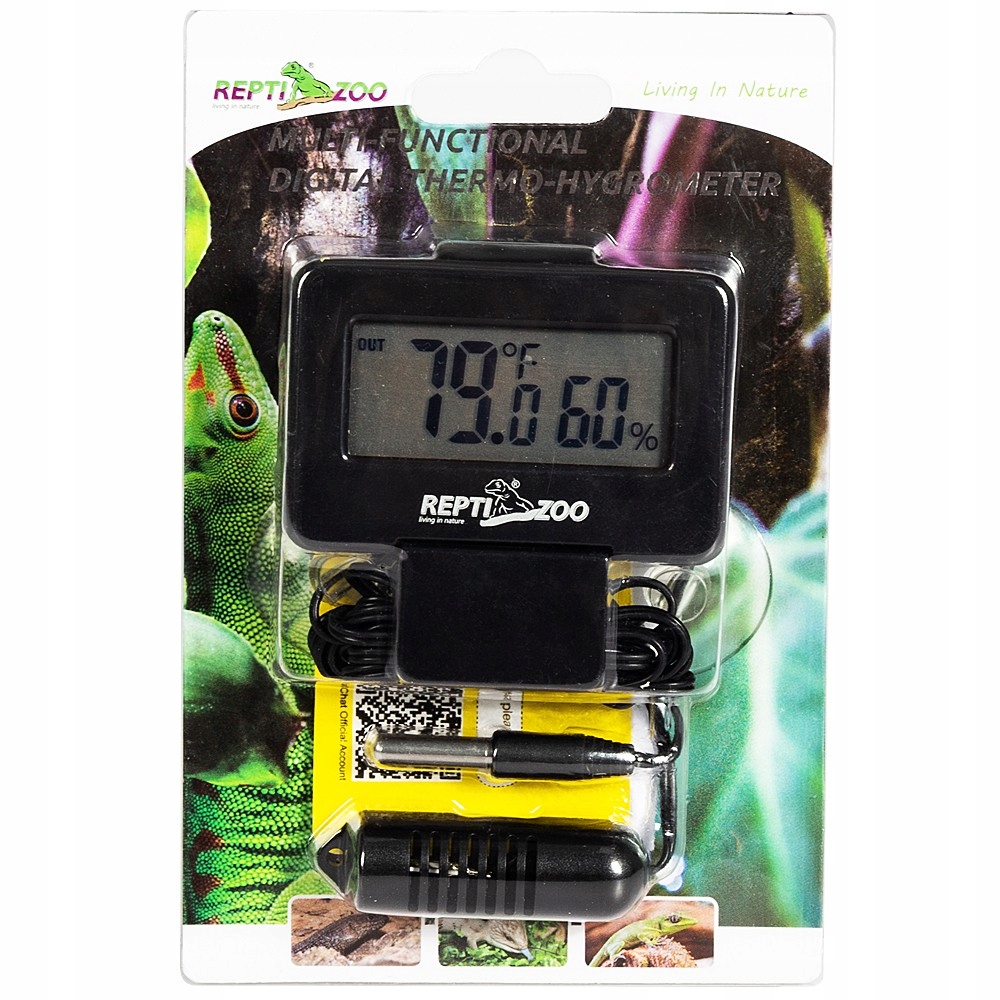Levně Teploměr S Vlhkoměrem LCD Monitorování Podmínek V Teráriu