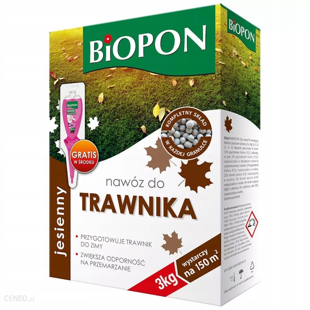 

Nawóz jesienny do trawnika 3kg Biopon