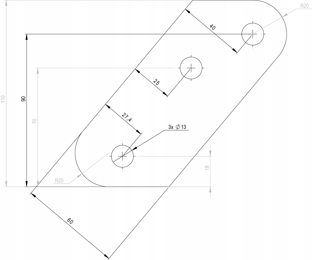 Mocowanie amortyzatora do przyczepki Marka Unitrailer