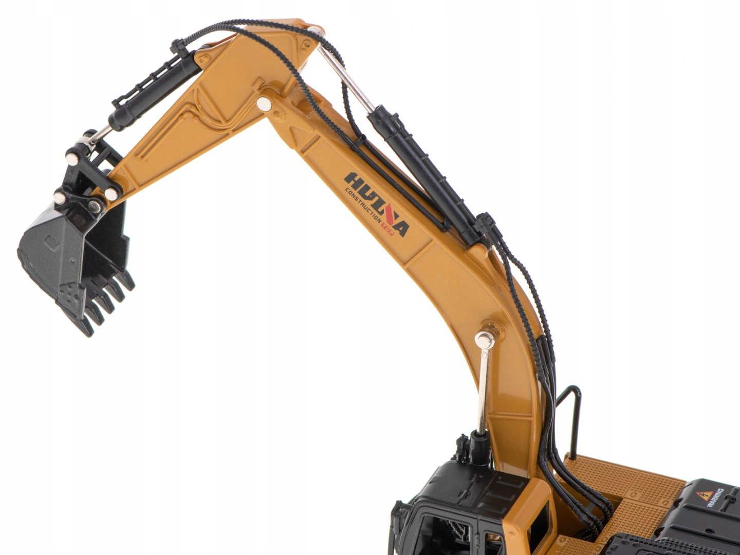 KOPARKA ŁADOWARKA Z ŁYŻKĄ NA GĄSIENICACH MODEL Z METALU H-TOYS 1710 1:50 Materiał metal