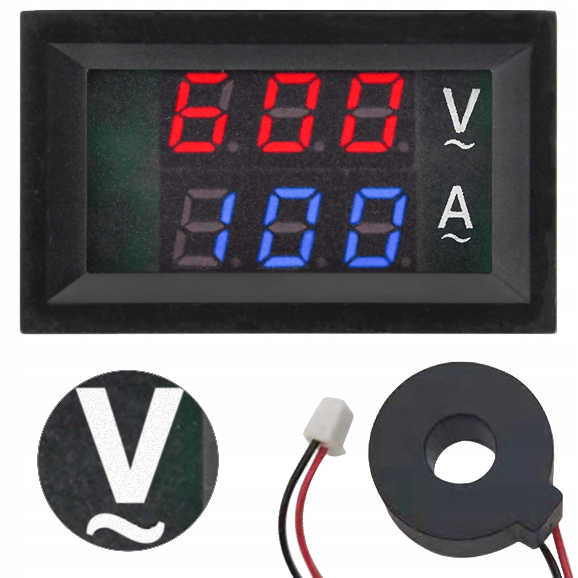 

Amperomierz Woltomierz Prąd Zmienny Ac 100A 600V