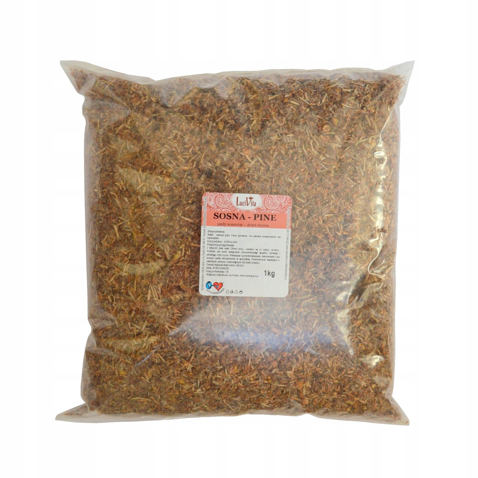 Sosna pędy suszone 1000g (1kg)