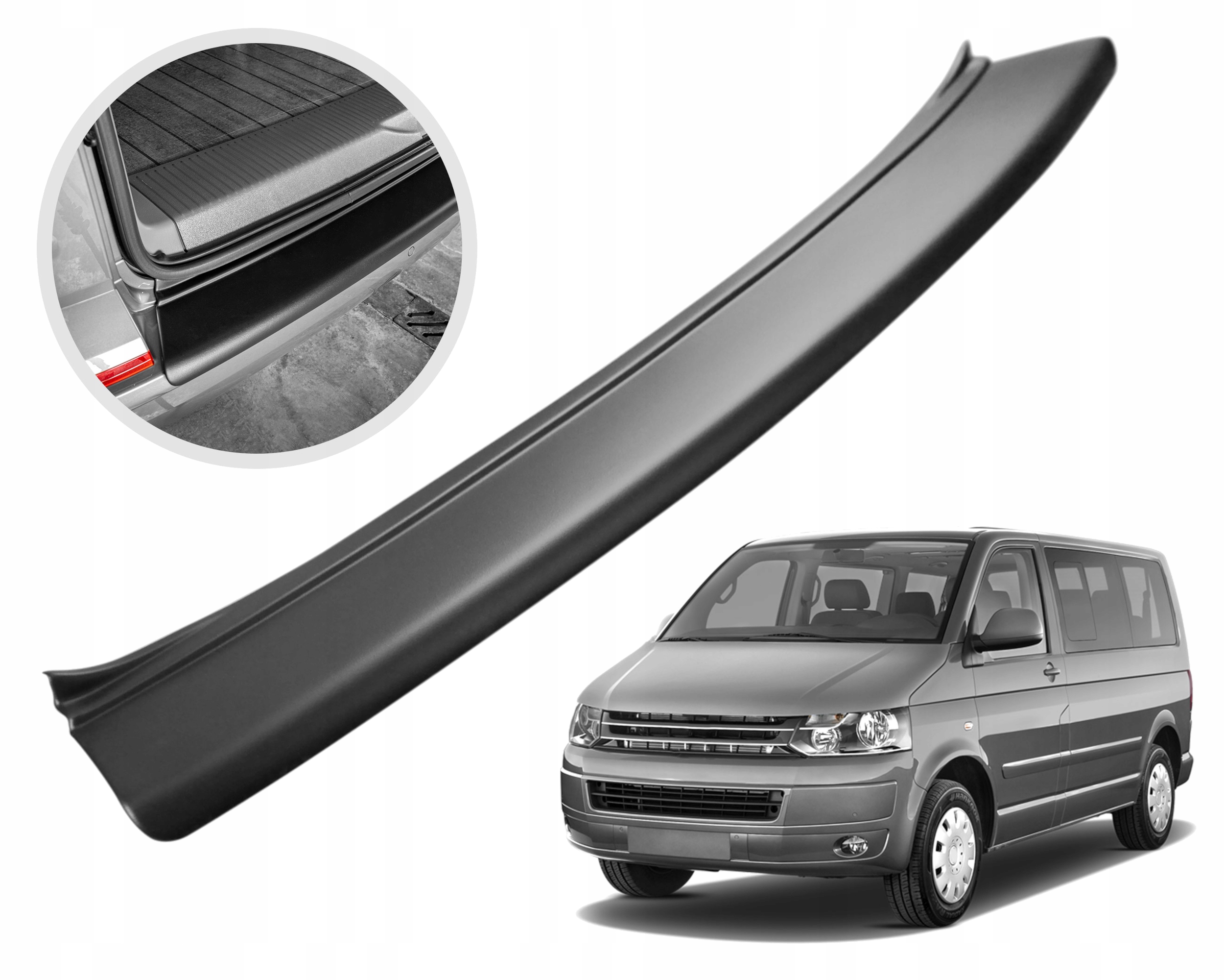 Ochranná lišta na zadný nárazník pre Vw Volkswagen T5 2003-2015
