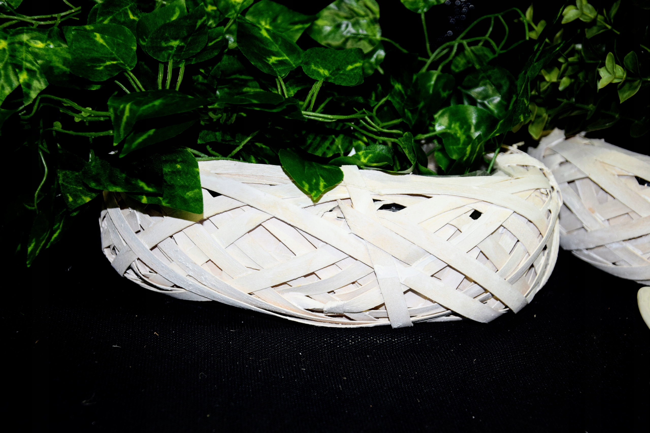 DREWNIANA DONICZKA PLECIONA BIAŁA 21x26x8 CM Kod producenta DAKLS JUM4145