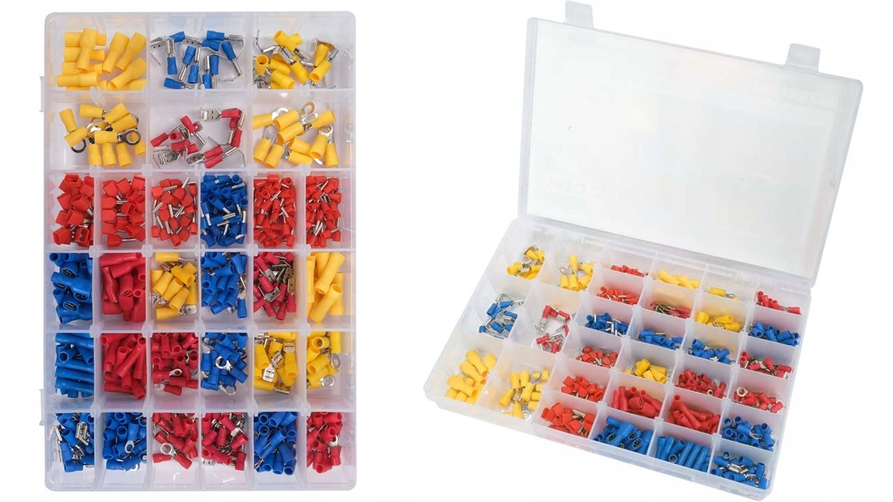 Zestaw Złączy Elektrycznych Z Mosiądzu Pvc 600 Szt