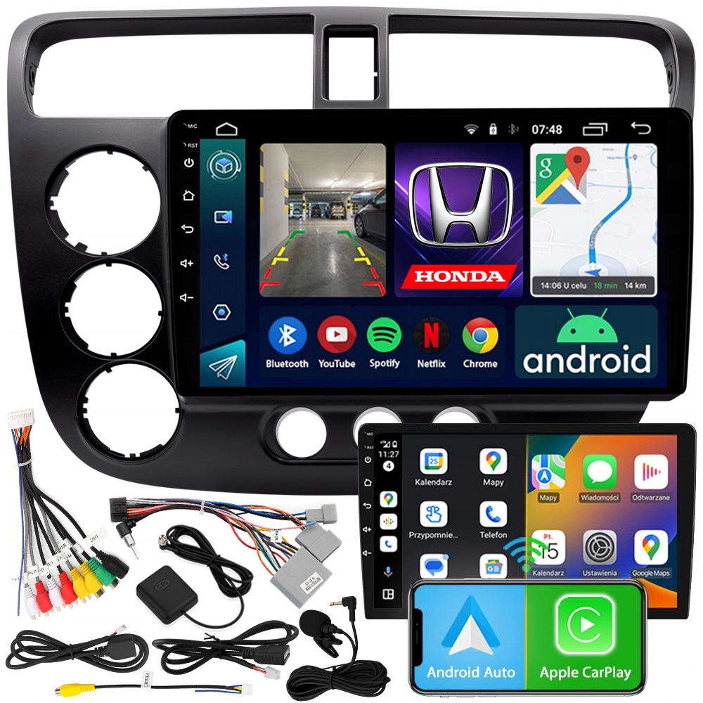 Radio Navigace Android RS-305 Honda Civic VII Sedan 2000-2006 2GB 9"