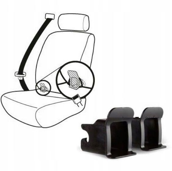 Pilot wpięcie Isofix prowadnice do gniazda osłonki Marka bez marki