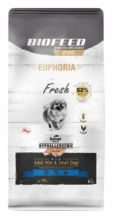 Euphoria Fresh karma dla psa 8kg Salmon Xs/s hypoalergiczna łosoś