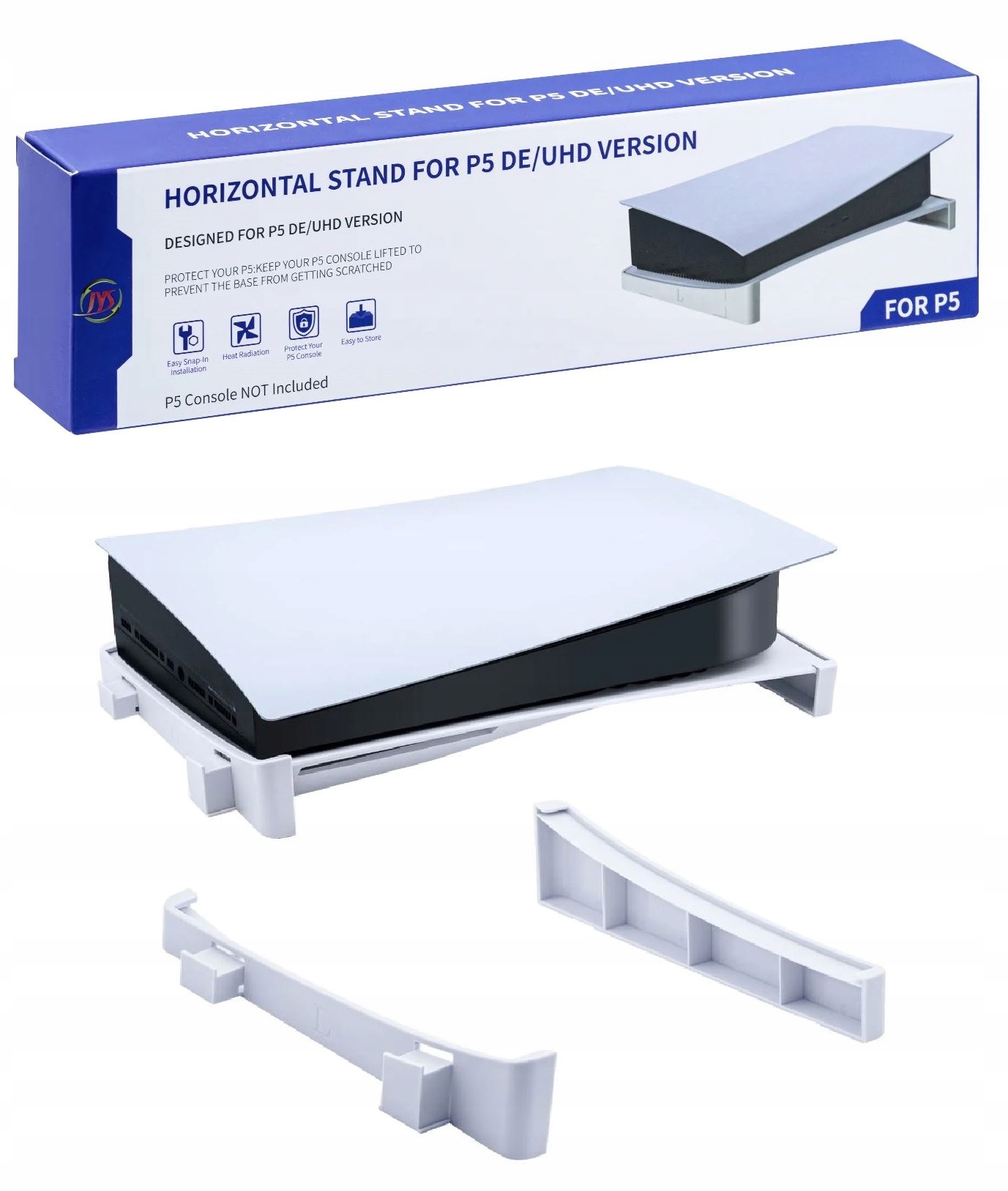 Horizontální Stojan Na Konzoli PS5 Fat Playstation 5 De/uhd Bílý