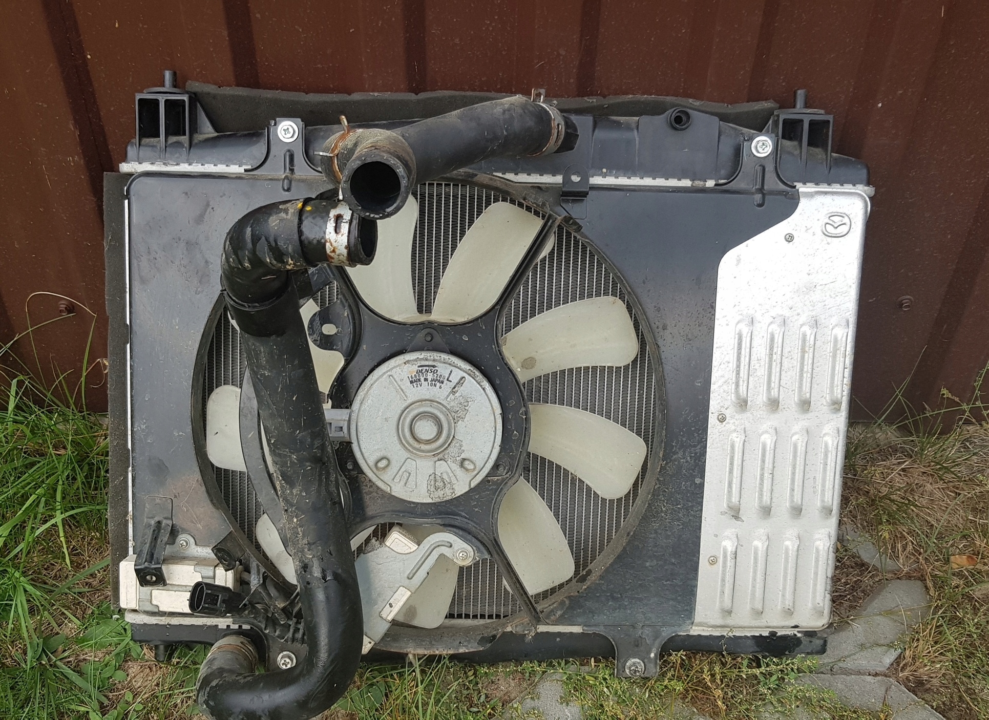 WENTYLATOR + CHŁODNICA MAZDA 2 II 1.6 MZ-CD 10 -